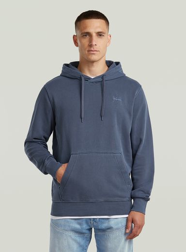 Logo Overdyed Hooded Sweat